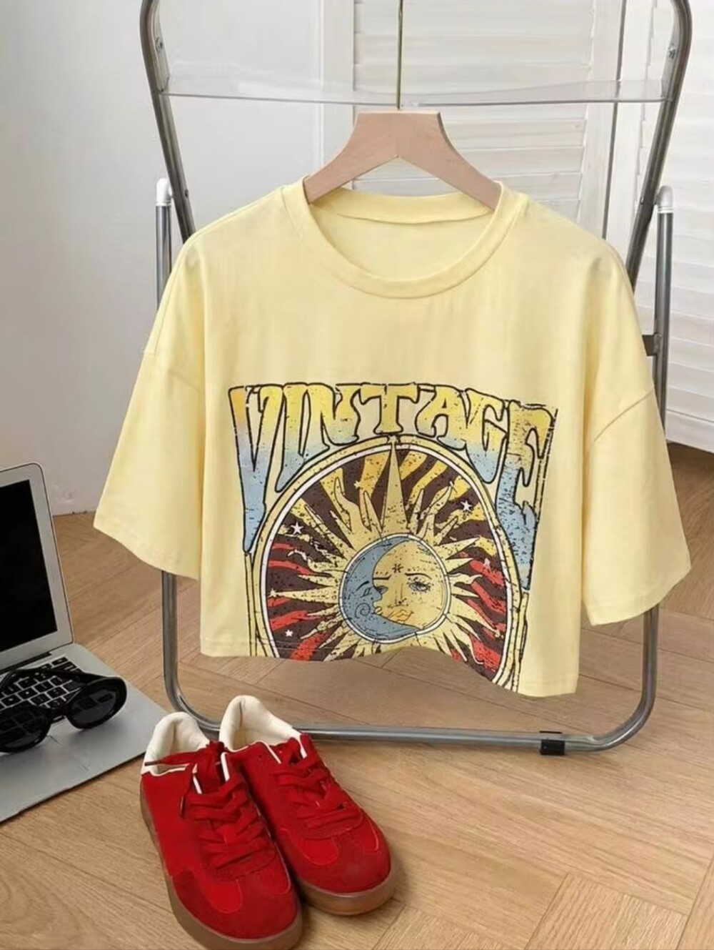 Comfortcana Plus Size 18 Loose Fit Sun Print T-Shirt. New.